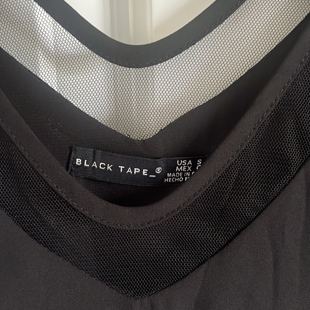 NWT Black Tape Size Small Black/Noir Tank top - Picture 4 of 8